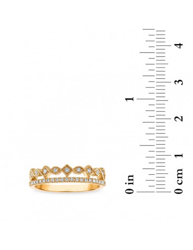 1/6 CTW Diamond Fashion Ring in 10KT Yellow Gold livraison gratuite