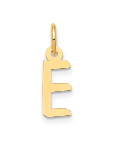 14KT Yellow Gold Initial Pendant Initial E. Chain not Included rembourrage situé sous