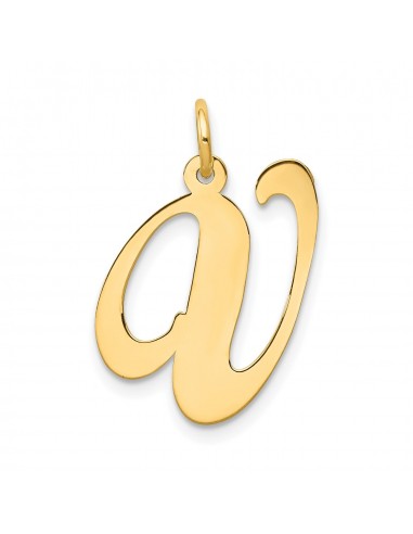 14KT Yellow Gold Initial Pendant Initial V. Chain not Included de la marque