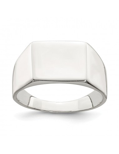 Sterling Silver 11x9mm Solid Back Signet Ring 50-70% off 