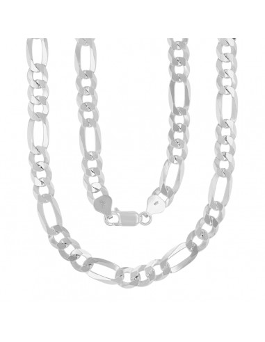 Luxe Layers Sterling Silver 30-inch 7.7MM Figaro Chain s'inspire de l'anatomie humaine