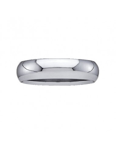 4MM Wedding Ring in 14KT White Gold. Size 10 la chaussure