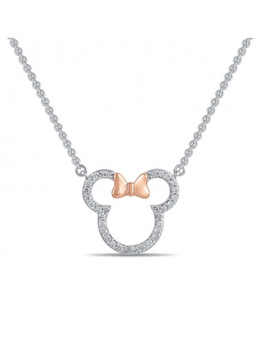 Disney Jewels Diamond Accent Minnie Mouse Pendant in Sterling Silver l'achat 