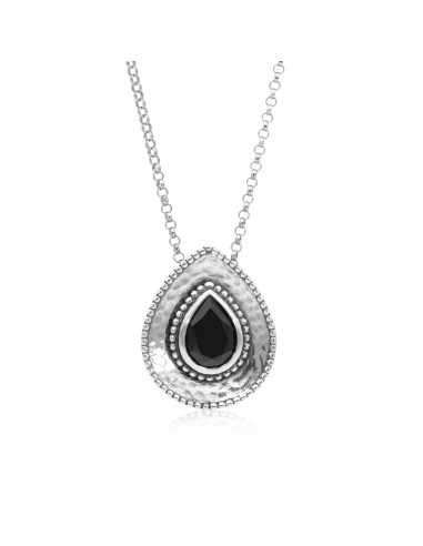 Pear Shape Gemstone Pendant Necklace est présent 