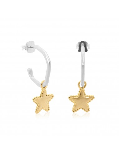 Star Charm Amorphic Hoop Earrings Voir les baskets