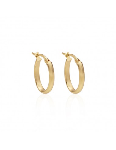 Solid Gold Small Oval Hoop Earrings du meilleur 