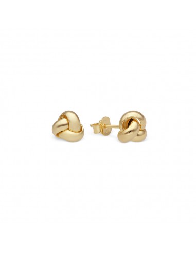 14K Solid Gold Knot Stud Earrings destockage