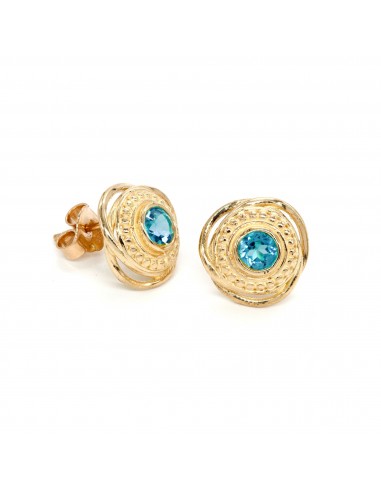 14K Solid Gold Gemstone Earrings JUSQU'A -70%! 