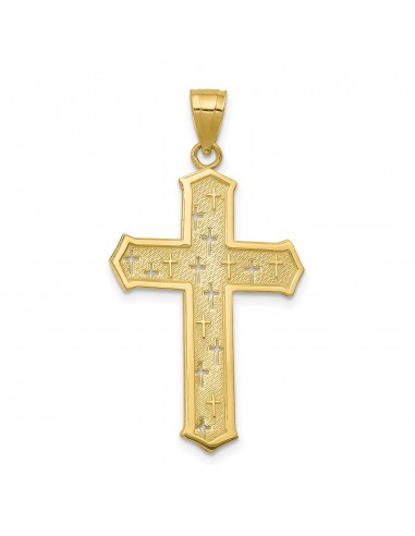 10KT Yellow Gold 35X21MM Cross Pendant. Chain Not Included sélection de produits