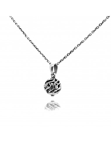 Men's Filigree Ball Pendant Necklace paiement sécurisé