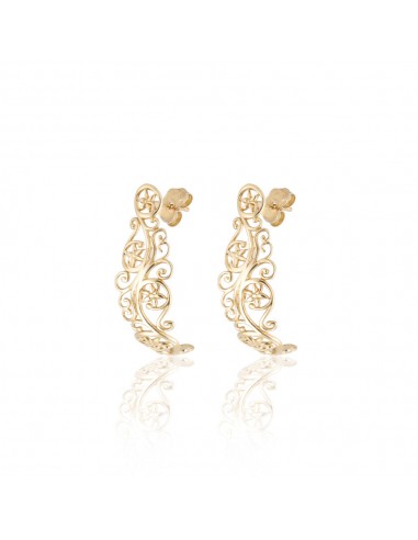 14K Filigree Stud Earrings Solid Gold suggérées chez