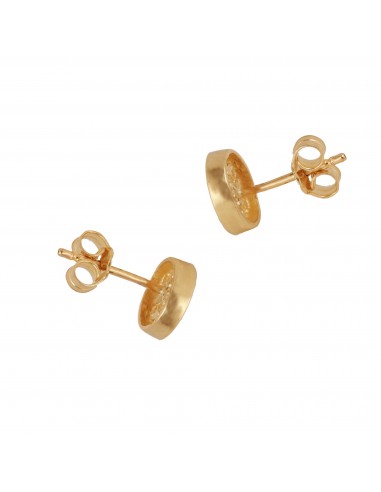 14K Gold Diamond Accented Round Stud Earrings store