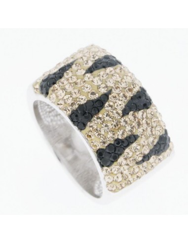 Sterling Silver and Crystal Ring Size 6 offre 