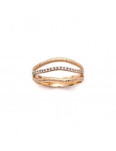 14K Gold Triple Band  Diamond Ring Faites des économies