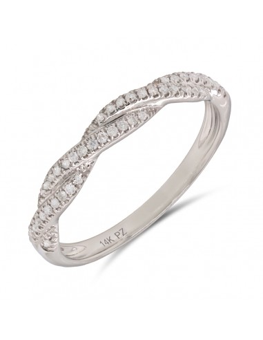 14K Gold Twist Design Diamond 0.126 ct Ring suggérées chez