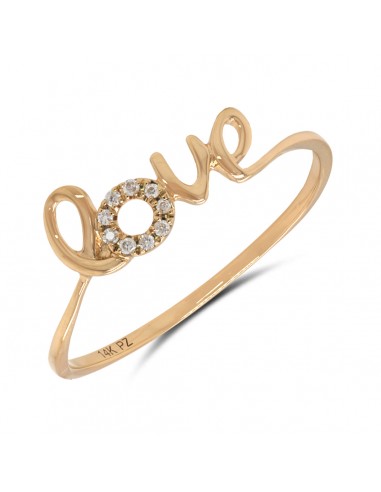 14K Gold Diamond 0.025 Love Ring votre