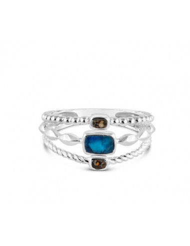 4ocean x Dune Boho Stack Ring in Bali Blue Economisez 