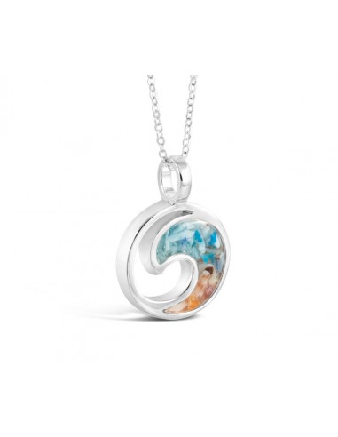 4ocean x Dune Wave Necklace in Hawaii Aqua les ligaments