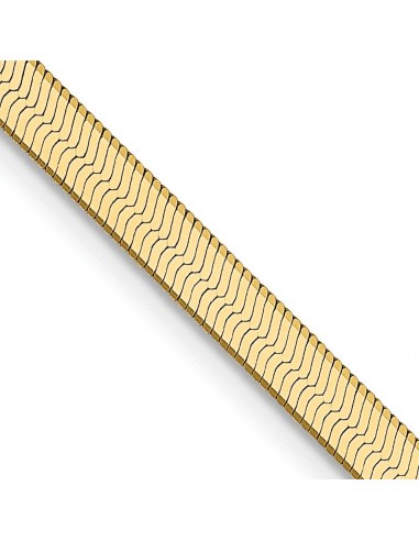 14KT Yellow Gold 24-inch 3MM Lobster Clasp Herringbone Chain En savoir plus