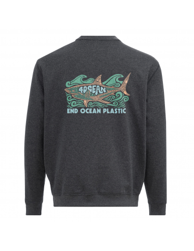 Shark Microplastic Unisex Crew Fleece Sweatshirt basket pas cher