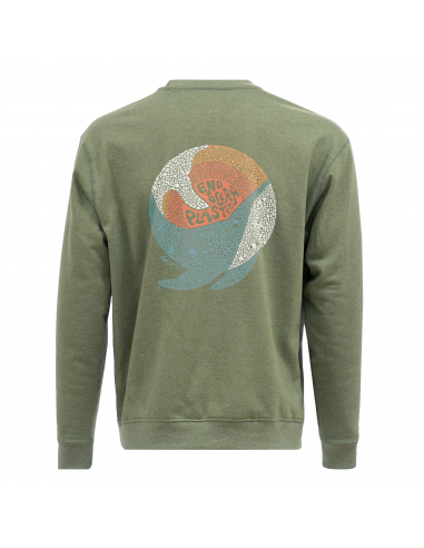 Whale Microplastic Unisex Crew Fleece Sweatshirt en ligne des produits 