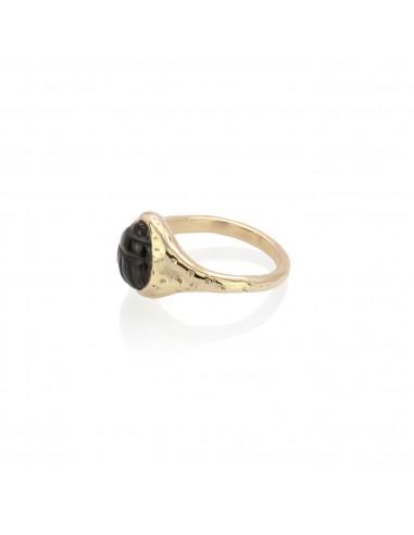 Black Spinel Scarab Amulet Ring Venez découvrir notre 