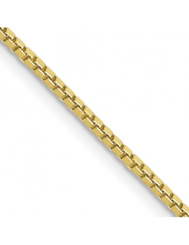 10KT Yellow Gold 16-inch 1.3MM Lobster Clasp Box Chain l'achat 