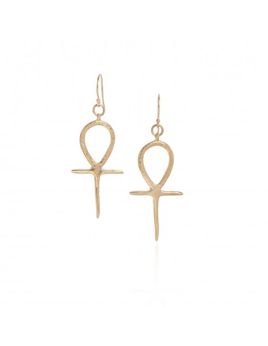 Gold Ankh Earrings france