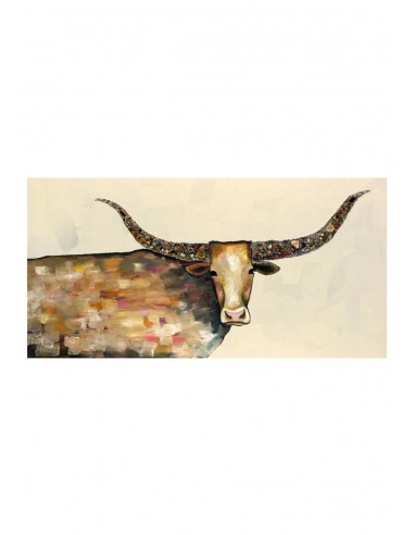 Longhorn Geode Canvas Wall Art france