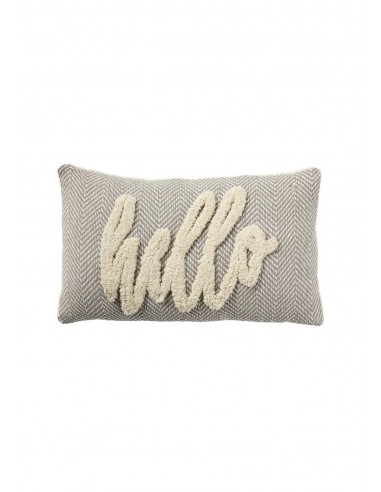 'Hello' Tufted Throw Pillow du meilleur 