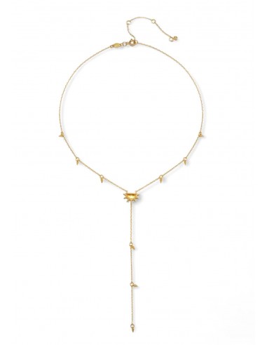 Citrine Sun Lariat Necklace france