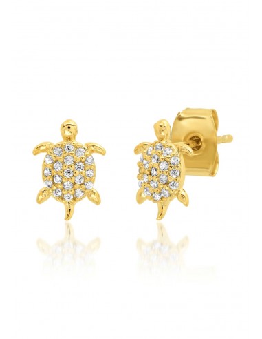 Gold Turtle Post Earrings outlet