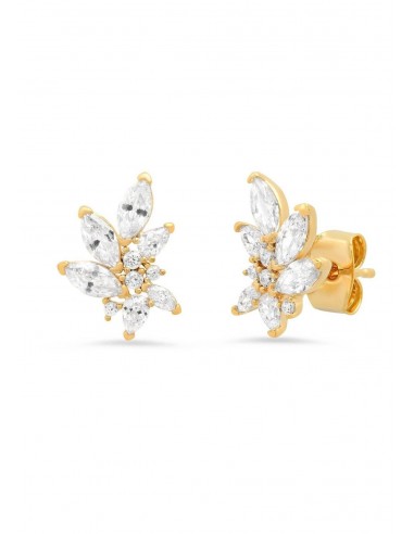 CZ Leaf Earrings ou a consommer sur place