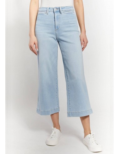 High-Rise Wide Leg Crop Jean - Powder Light Wash Comment ça marche