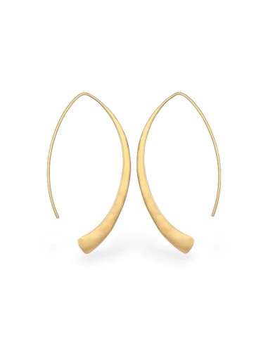 Gold Loop Hoop Earring en linge