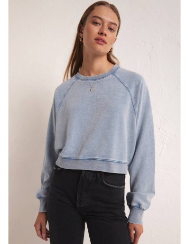 Crop Out Knit Denim Women's Sweatshirt 50-70% off 