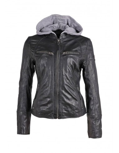 Nola Hooded Leather Jacket prix pour 