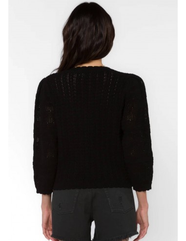 Gazelle Puff Sleeve Sweater - Black Vous souhaitez 