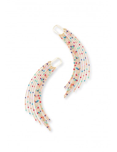 Artisan Multi Color Beaded Earrings Voir les baskets