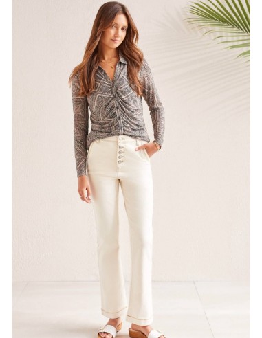 Brooke Shank Button-Fly Microflare Jeans Toutes les collections ici