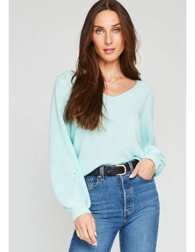 Hailey V-Neck Pullover - Seaglass store