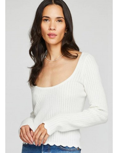 Annie Tulip-Hem Long Sleeve Top À commander